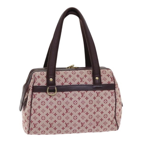 LOUIS VUITTON Monogram Mini Josephine PM Hand Bag Red M92216 LV Auth 91076 - Picture 1 of 16